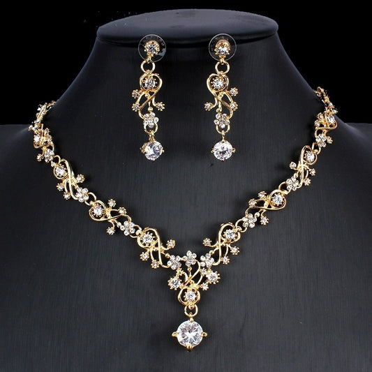 Golden Zircon & Bridal Set