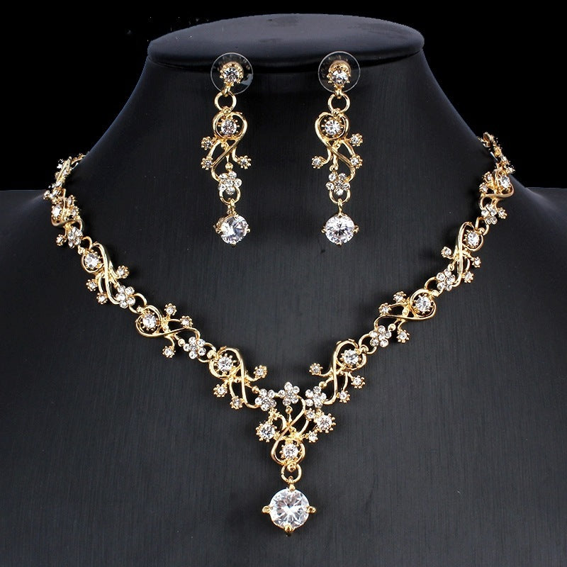 Golden Zircon & Bridal Set