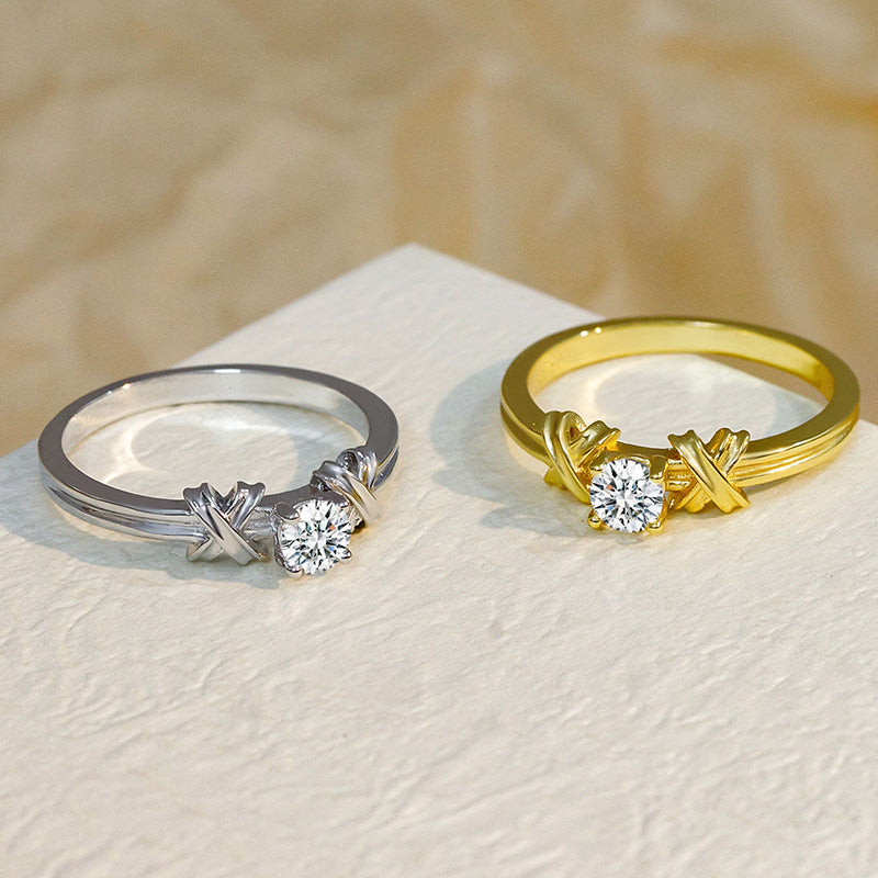 Simple Zircon & Women Ring