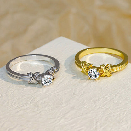 Simple Zircon & Women Ring