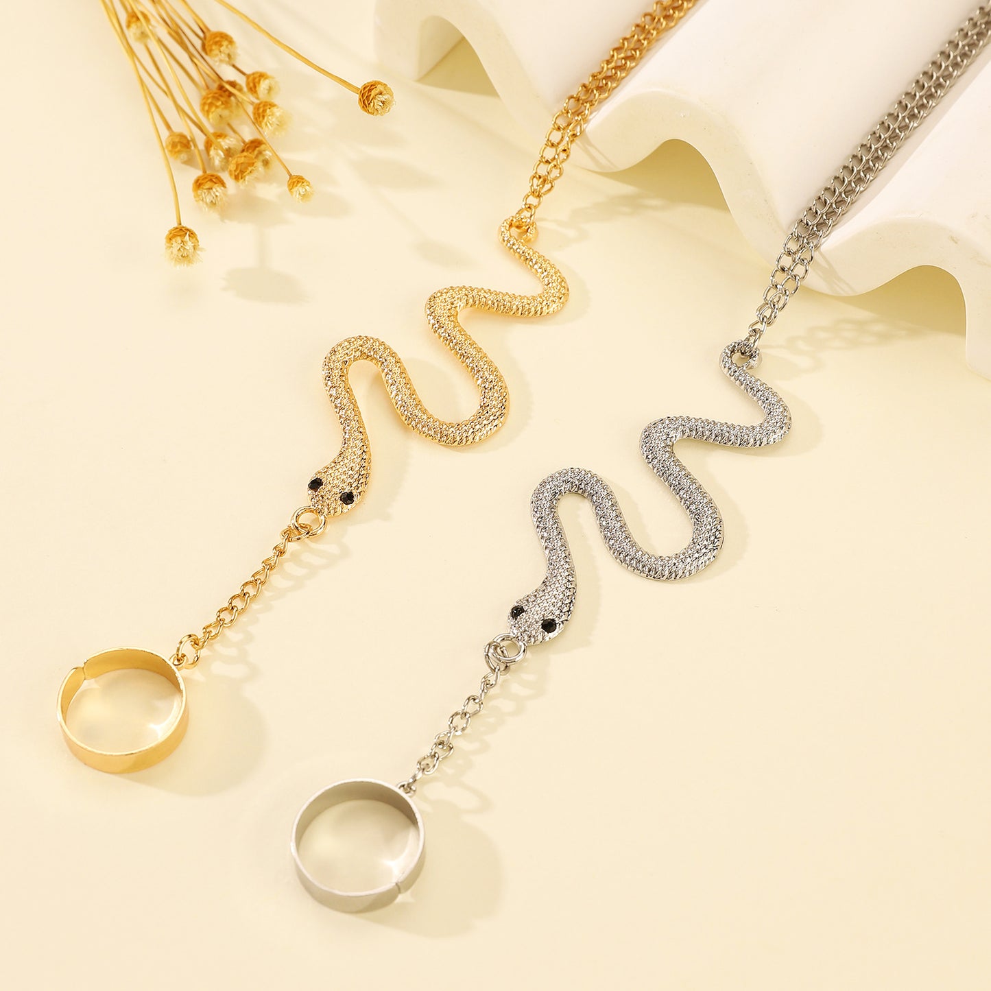 Serpentine Snake | Chain Bracelet