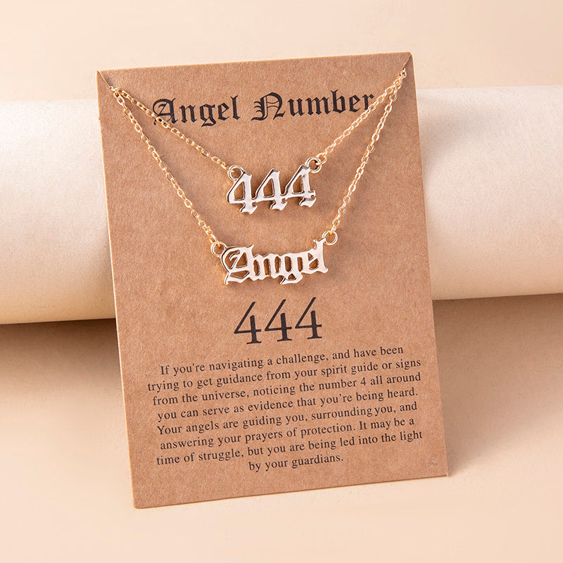 Angel Number & Layered Necklace