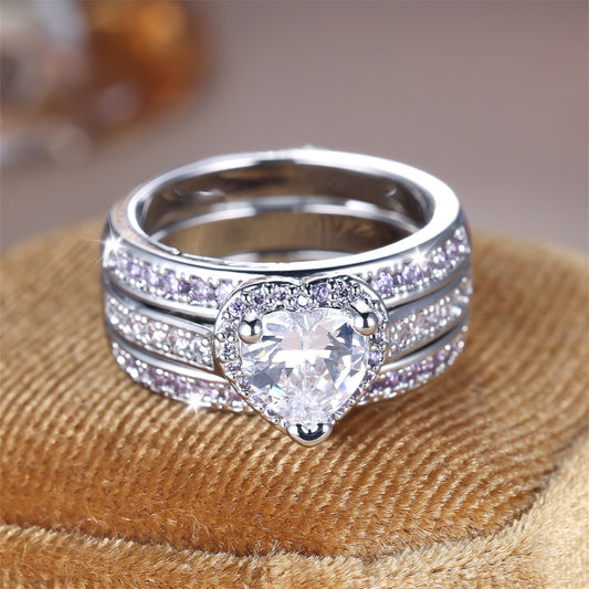 Heart Circle & Women Ring