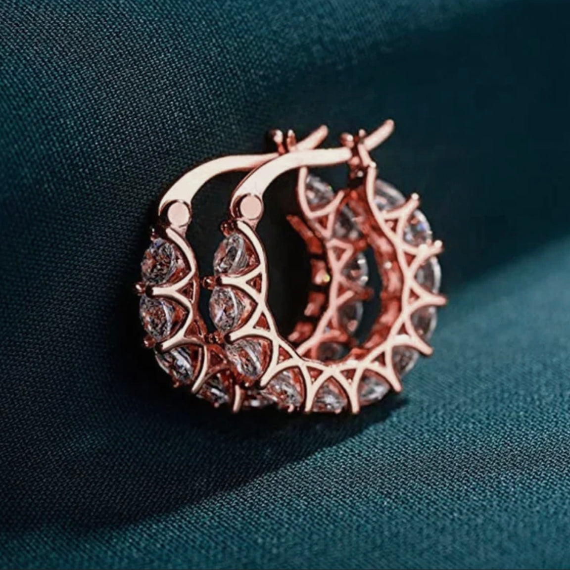 Luxury Zircon & Hoop Earrings