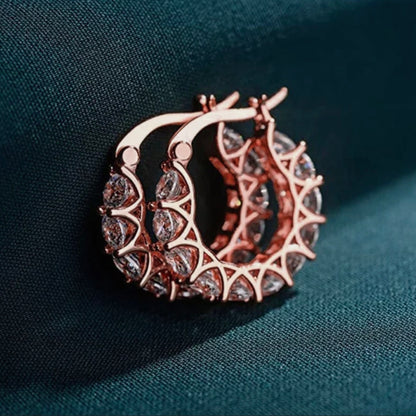Luxury Zircon & Hoop Earrings