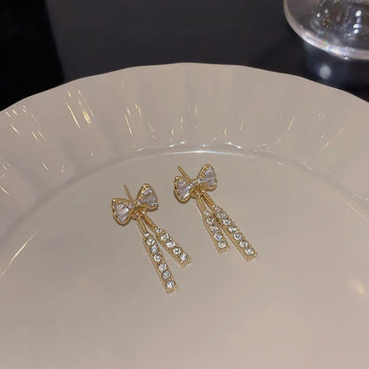 Rhinestone Butterfly & Earrings Set