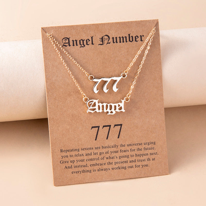 Angel Number & Layered Necklace
