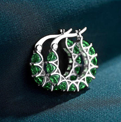 Luxury Zircon & Hoop Earrings